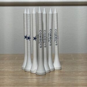 White Golf Tees COWBOYS‎ GOLF CLUB 10 tees 2 3/4”